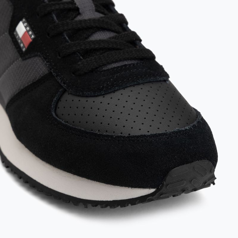 Férfi cipők Tommy Jeans Runner Flag Mix washed black/stratus grey 7