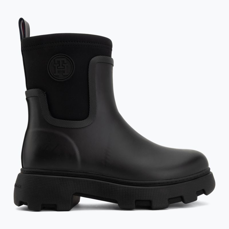 Női gumicsizma Tommy Hilfiger Stamp Warm Ankle black 2