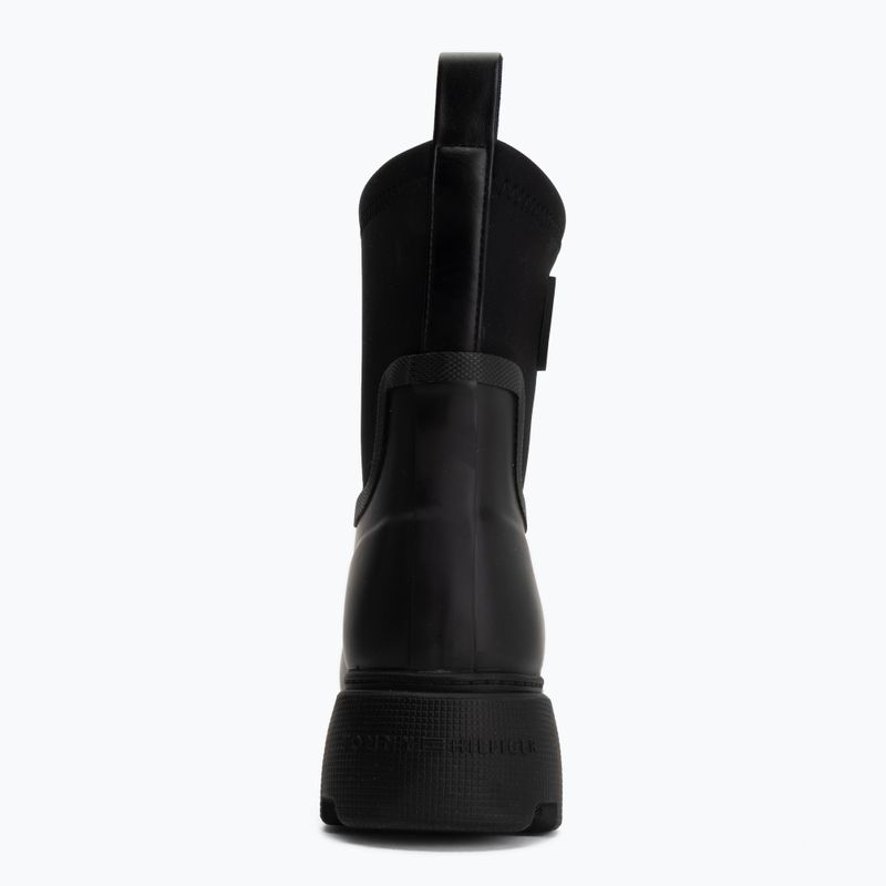 Női gumicsizma Tommy Hilfiger Stamp Warm Ankle black 6
