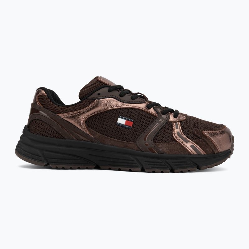 Női cipők Tommy Hilfiger TJW Modern Runner Metallics fondant brown 2