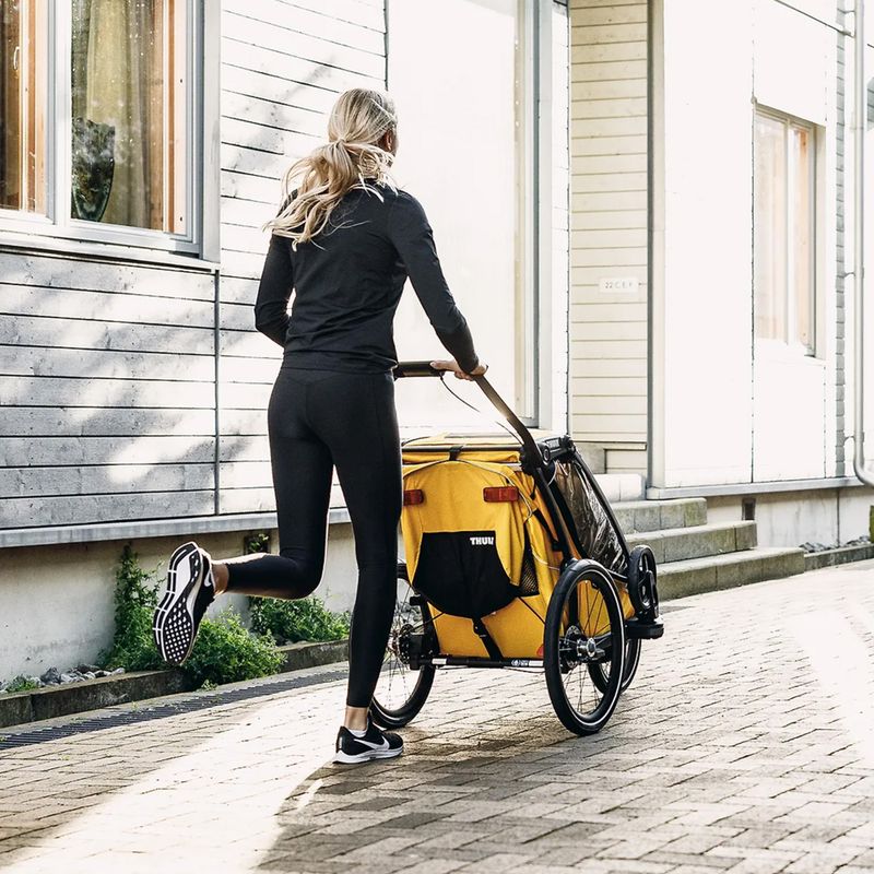 Thule Chariot Sport 2 személyes kerékpár utánfutó sárga 10201024 8