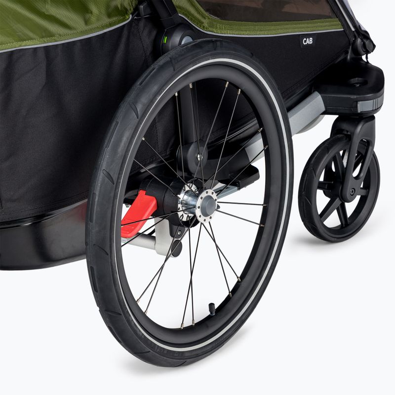 Thule Chariot Cab2 dupla kerékpár utánfutó fekete 10204021 5