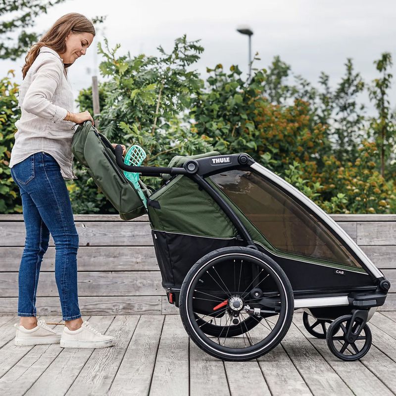 Thule Chariot Cab2 dupla kerékpár utánfutó fekete 10204021 9