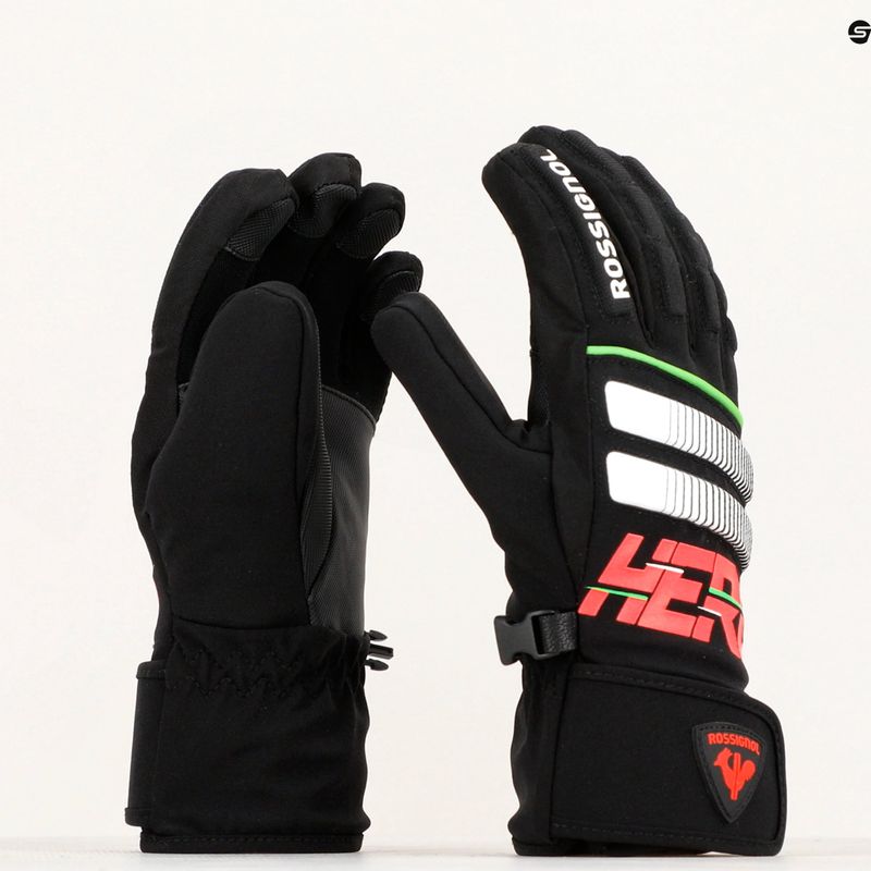 Rossignol Jr Hero Impr G gyermek síelő kesztyű fekete 3
