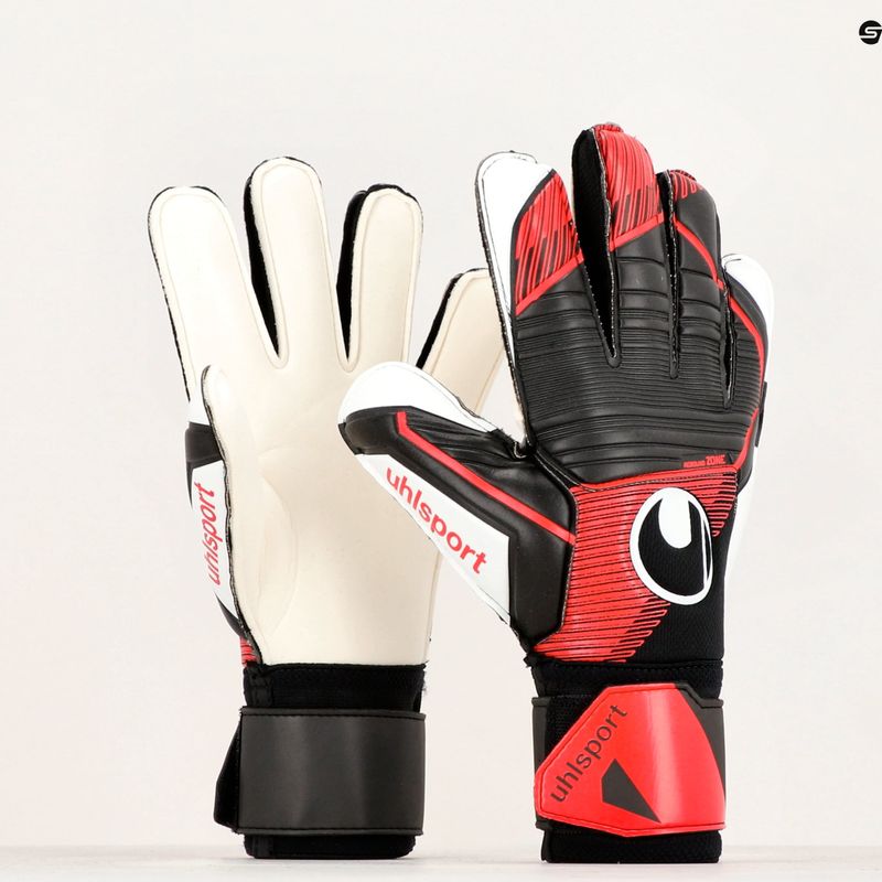 Uhlsport Powerline Soft Pro kapuskesztyű fekete/vörös/fehér 4