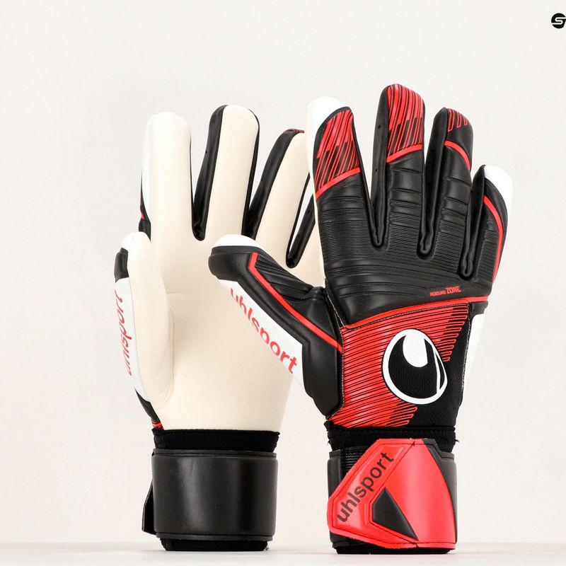 Uhlsport Powerline Supersoft Hn kapuskesztyű fekete/vörös/fehér 4