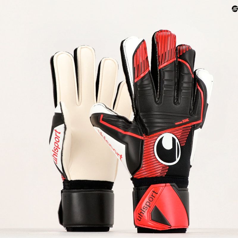 Uhlsport Powerline Supersoft kapuskesztyű fekete/vörös/fehér 4