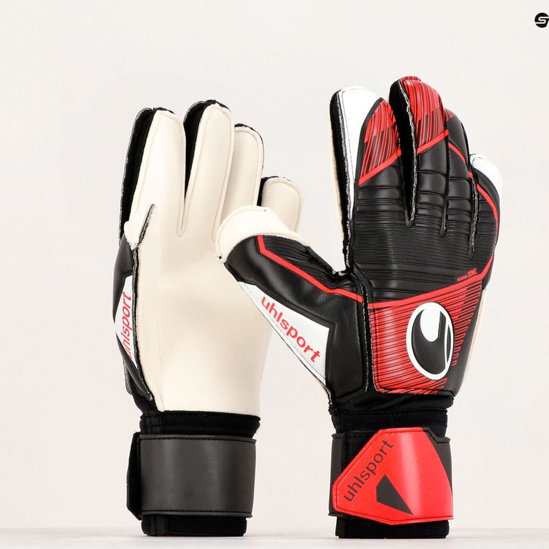 Uhlsport Powerline Soft Flex Frame kapus kesztyű fekete/piros/fehér 4