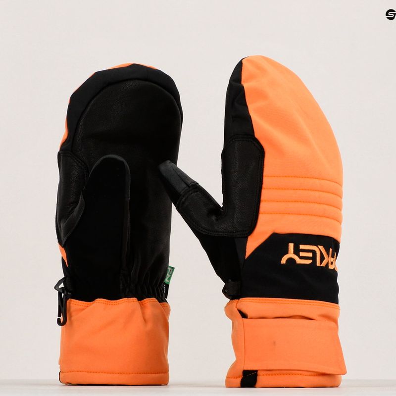 Oakley B1B Mittes puha narancssárga snowboard kesztyű 8