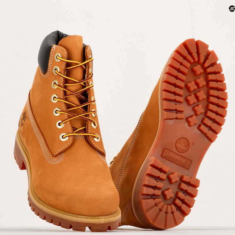 Férfi Timberland Premium 6 hüvelykes búza nubuk túrabakancsok 16