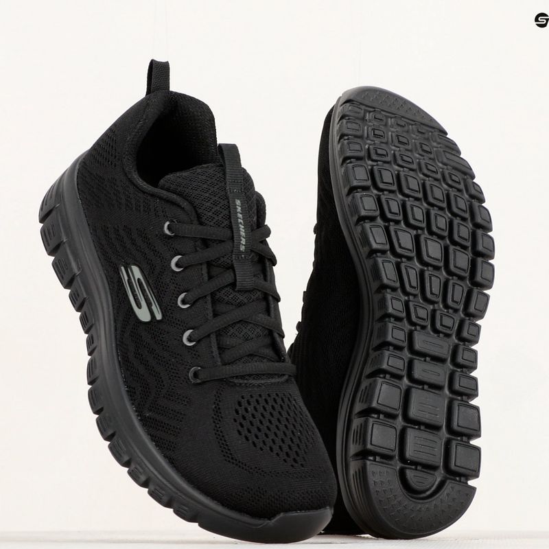 Női edzőcipő SKECHERS Graceful Get Connected fekete 13