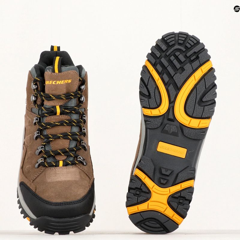 SKECHERS Relment Pelmo khaki férfi trekking cipő 13