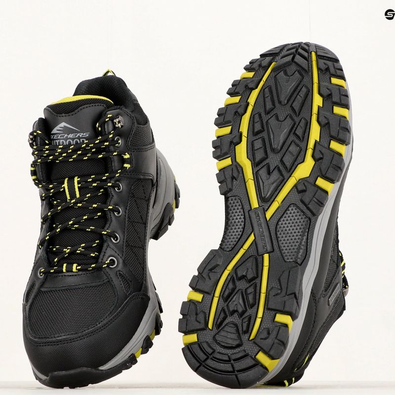 SKECHERS Selmen Melano férfi túracipő fekete 14