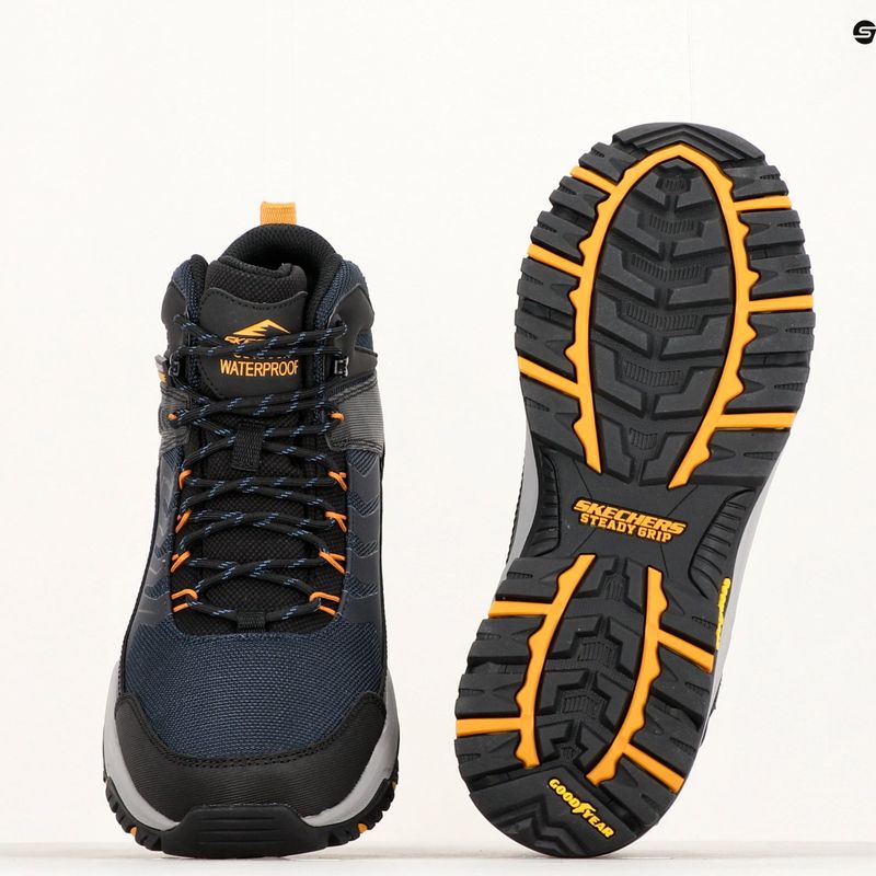 SKECHERS Arch Fit Dawson Raveno navy/fekete férfi trekking cipő 14