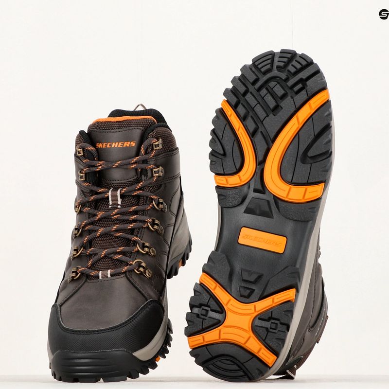 SKECHERS Relment Dagget csokoládé férfi túracipő 14