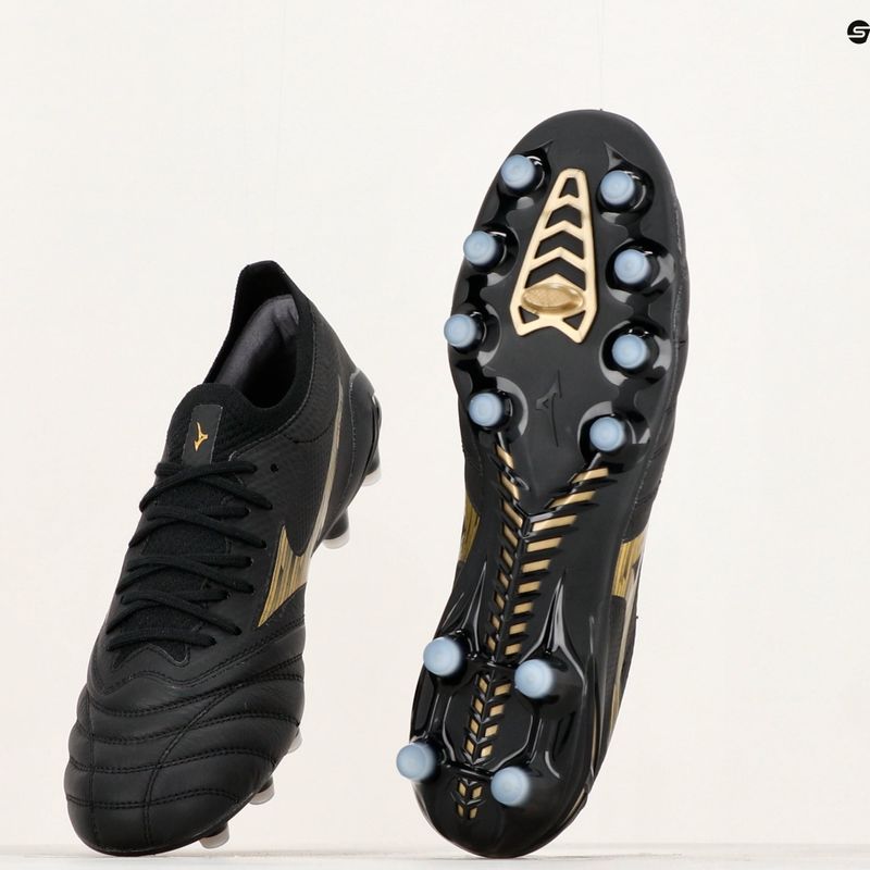 Mizuno Morelia Neo IV Beta Elite MD férfi futballcipő fekete/arany/fekete 10