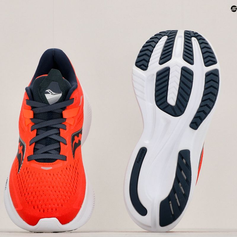 Női futócipő Saucony Ride 15 vizi piros/éjszaka 10