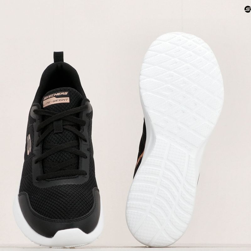 Női edzőcipő SKECHERS Skech-Air Dynamight The Halcyon fekete/rózsa arany 14