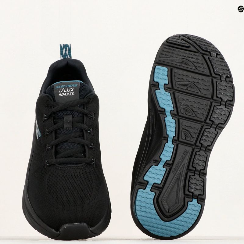 SKECHERS férfi D'Lux Walker Get Oasis fekete/zöld cipő 12