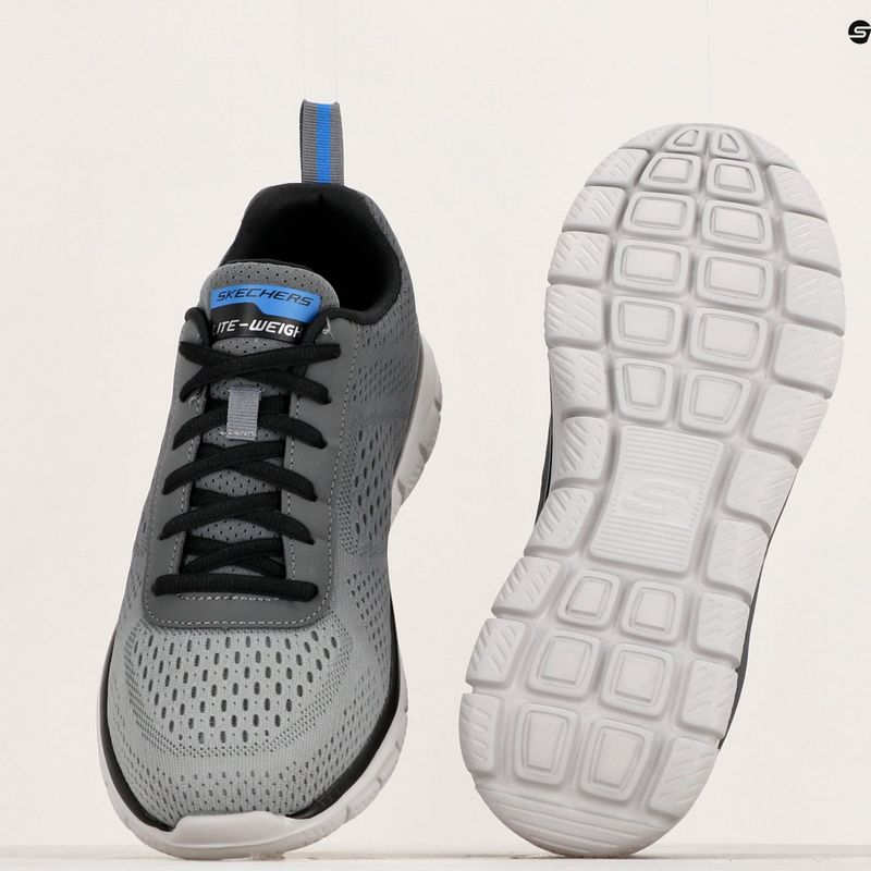 SKECHERS Track Ripkent férfi edzőcipő faszén/szürke 8