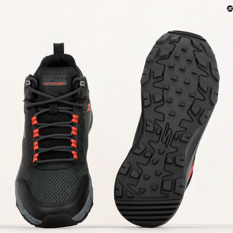 Férfi SKECHERS Go Run Trail Altitude Element fekete/szénszén futócipők 13
