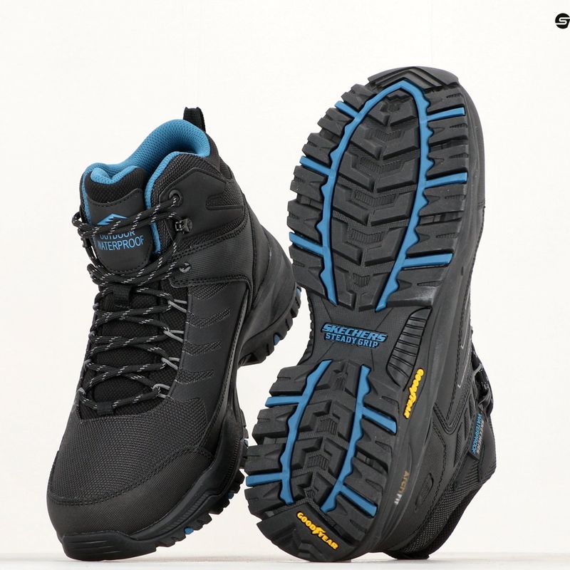 SKECHERS Arch Fit Dawson Raveno fekete férfi trekking cipő 14