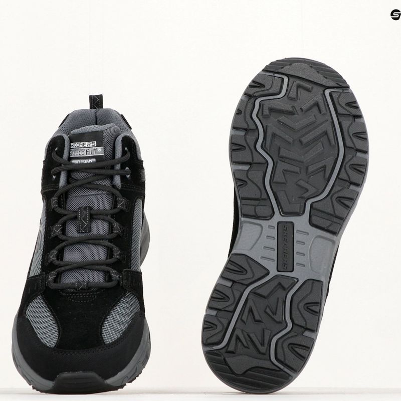 Férfi túracipő SKECHERS Oak Canyon Ironhide fekete/szénszürke 14