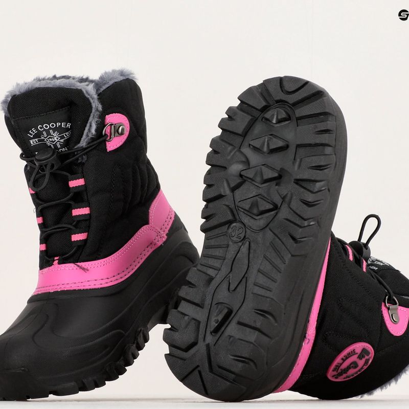 Lee Cooper gyermek hótaposó LCJ-21-44-0523 fekete/fukszia 10