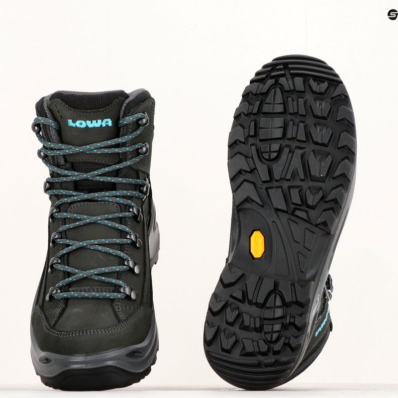 Cipő LOWA Renegade GTX Mid asphalt/turkis 10