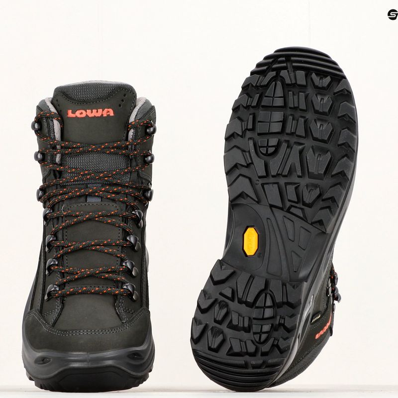 Cipő LOWA Renegade GTX Mid anthrazit/mandarin 10