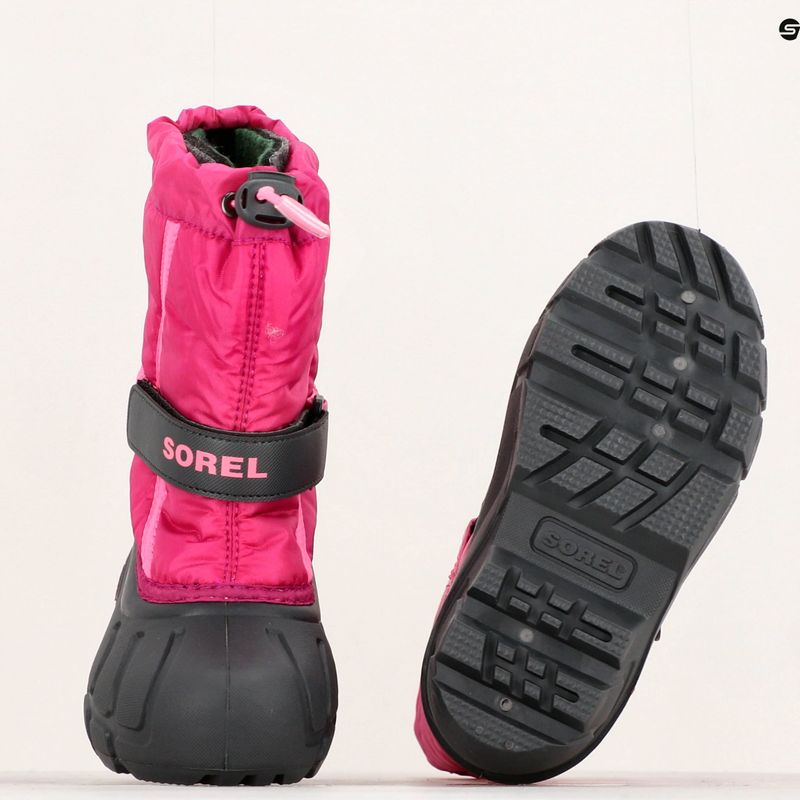 Sorel Flurry Dtv deep blush/tropic pink gyermek hócsizma 15
