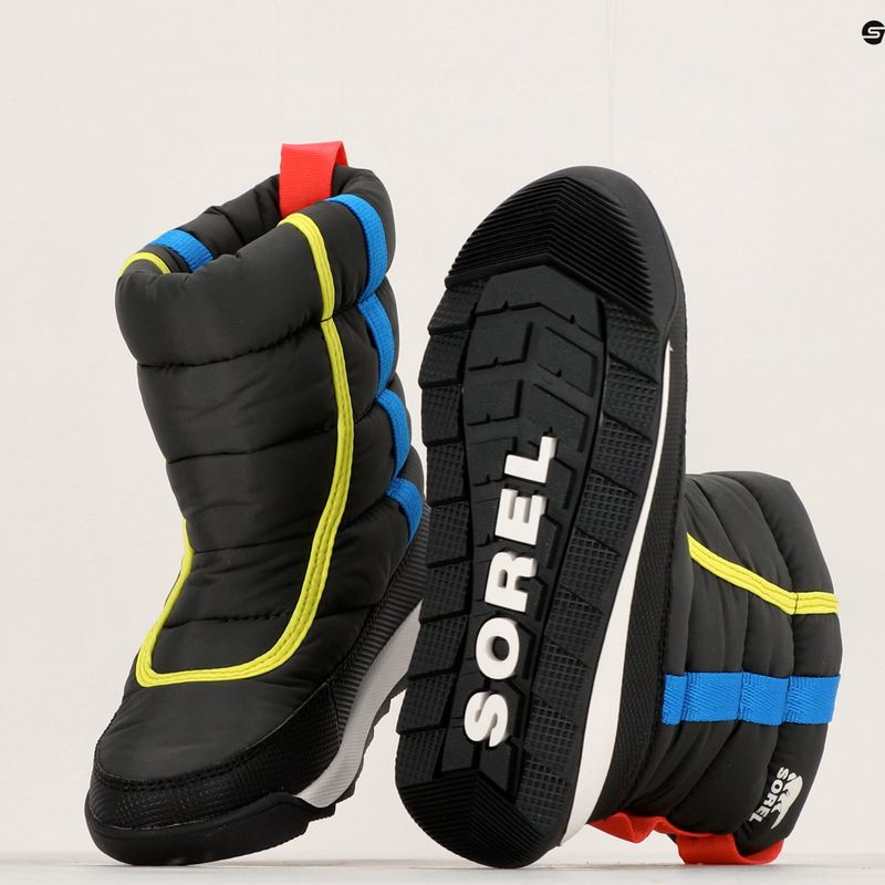 Sorel Outh Whitney II Puffy Mid jet/fekete gyermek hócsizma 16