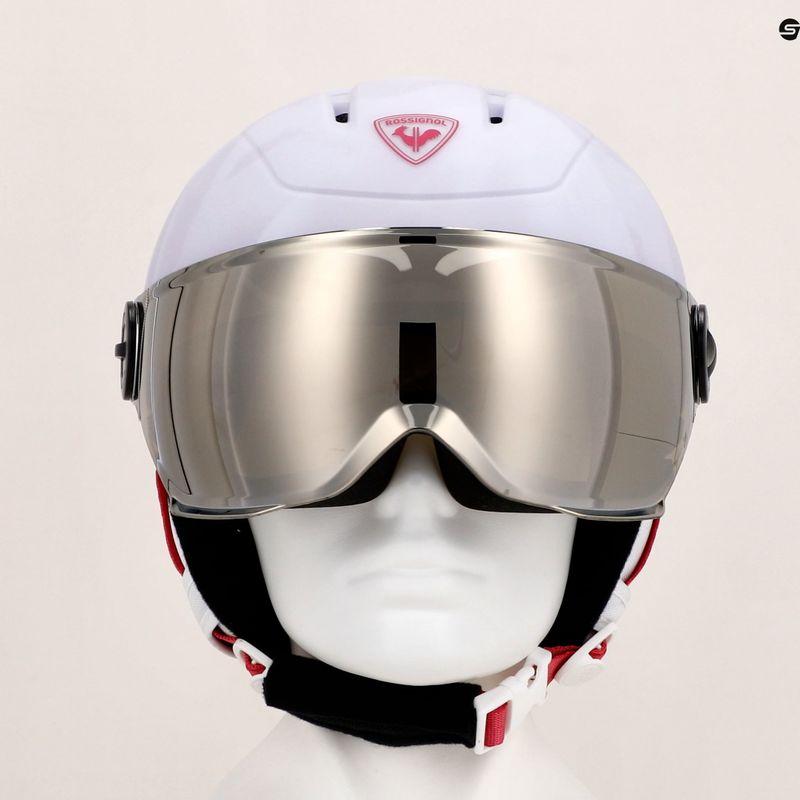 Rossignol Gyermek síbukósisak Whoopee Visor Impacts fehér 13