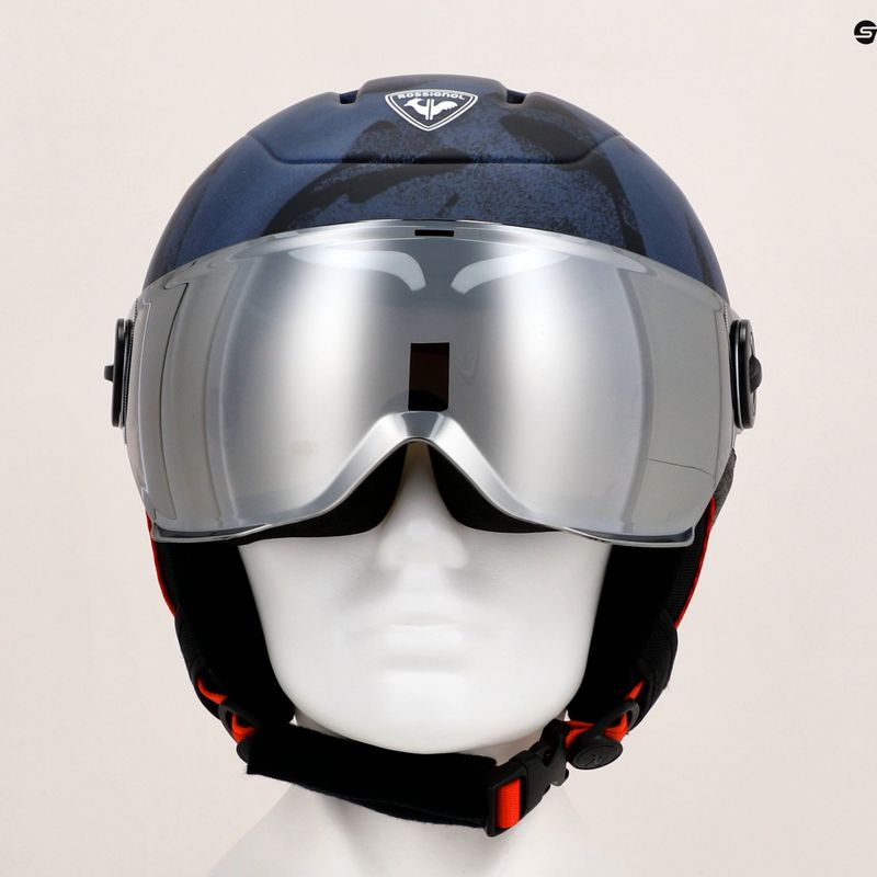 Rossignol Gyermek síbukósisak Whoopee Visor Impacts sötétkék 13