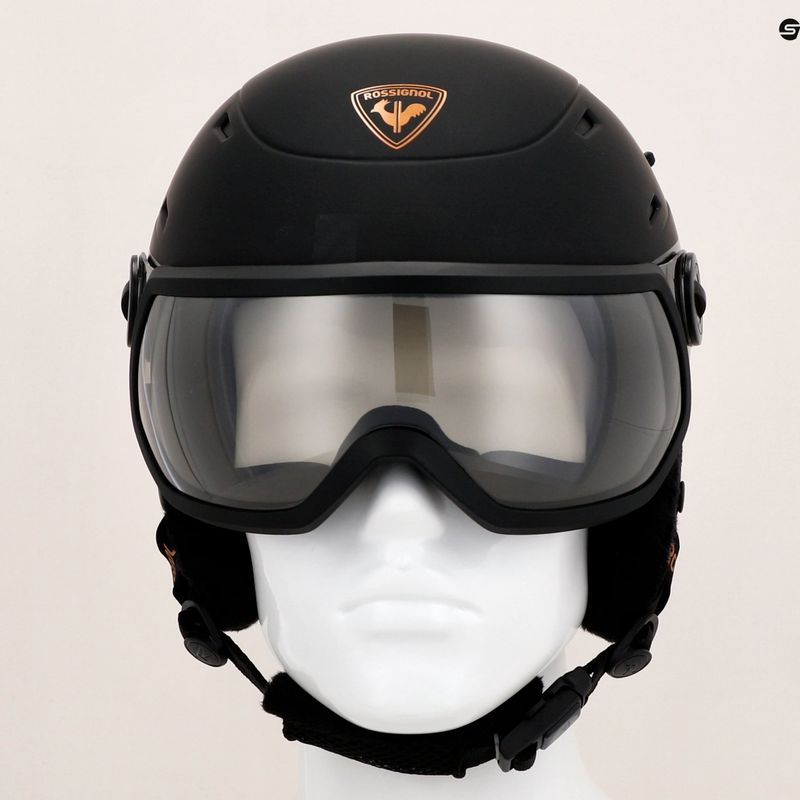 Női síbukósisak Rossignol Allspeed Visor Imp Photo fekete 12
