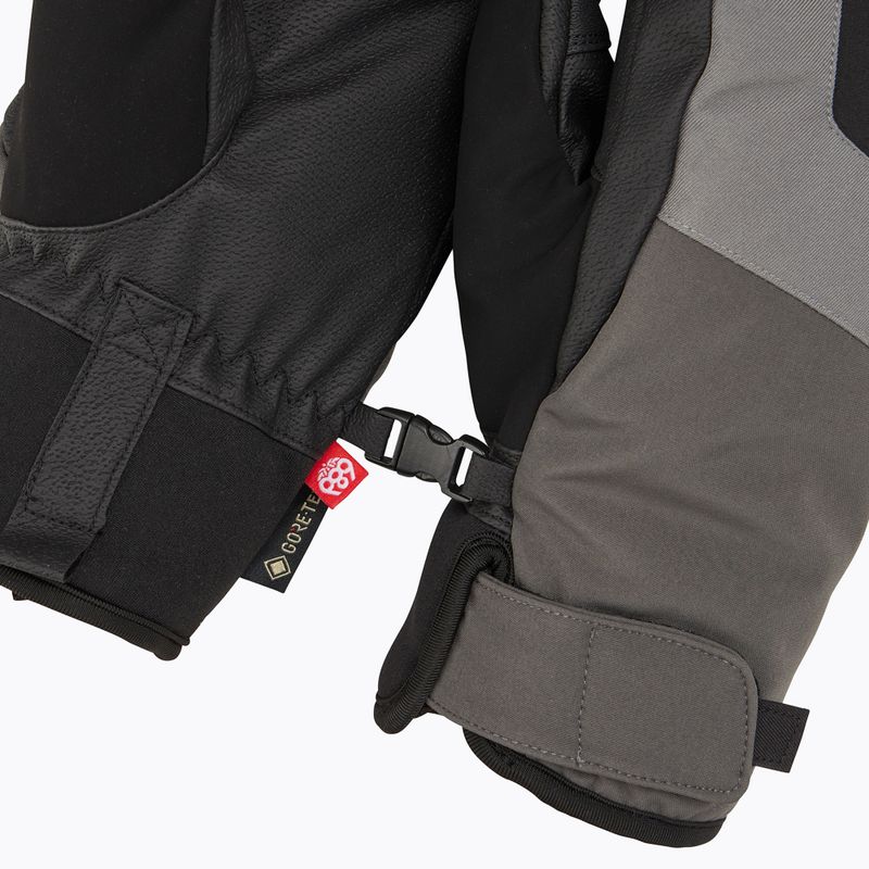 Férfi snowboard kesztyű 686 Gore-Tex Linear Under Cuff Mitt charcoal 5