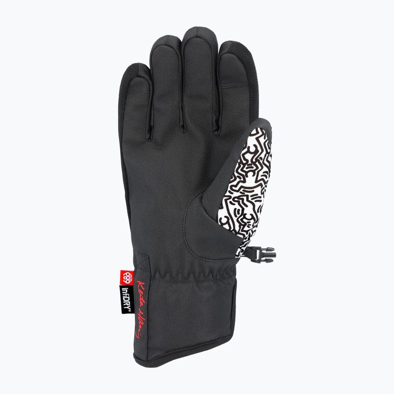 Snowboard kesztyű 686 Primer keith haring white 2