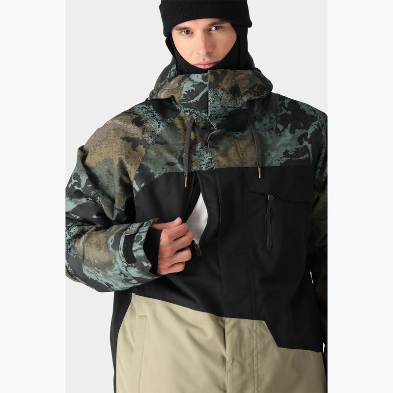 Férfi snowboard dzseki 686 Geo cypress green hemisphere colorblock 4