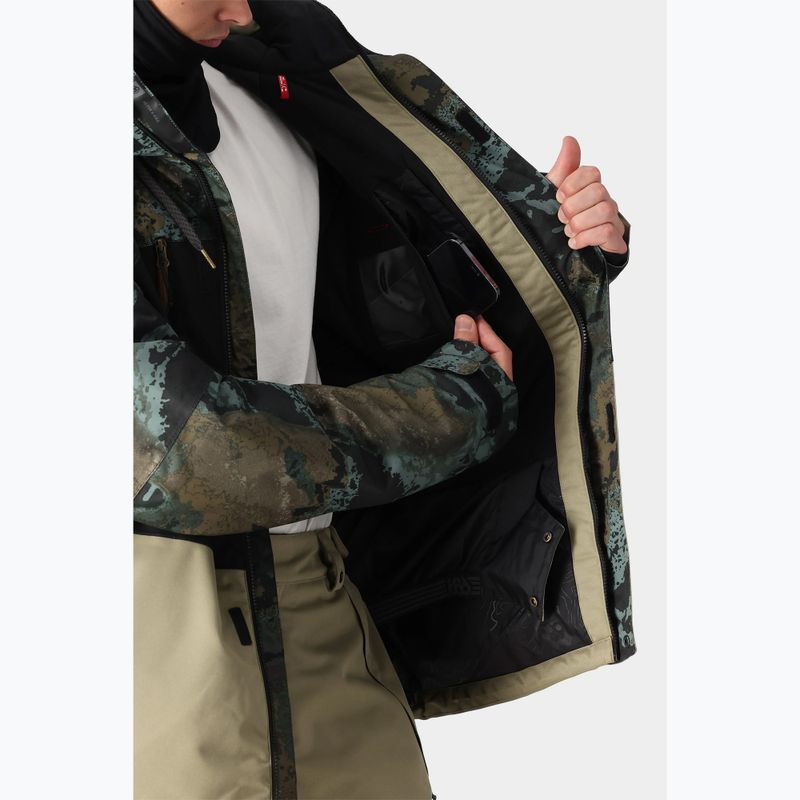 Férfi snowboard dzseki 686 Geo cypress green hemisphere colorblock 5