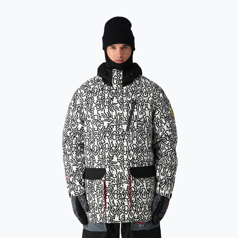 Férfi snowboard kabát 686 Spectra Insulated keith haring white colorblock