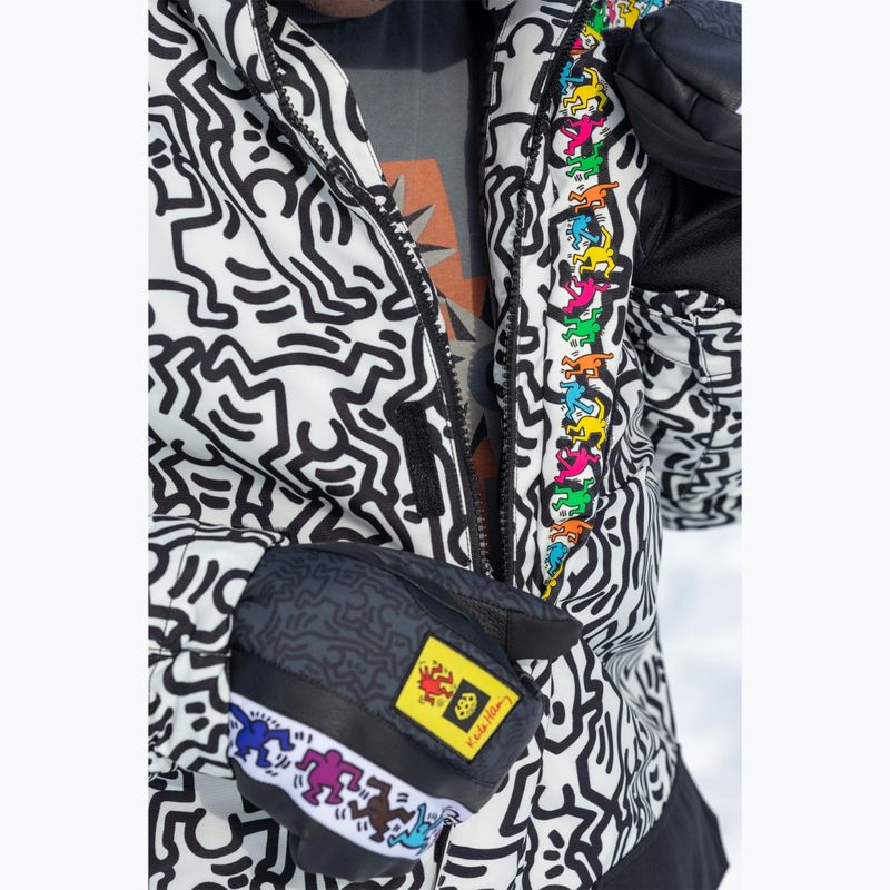 Férfi snowboard kabát 686 Spectra Insulated keith haring white colorblock 2