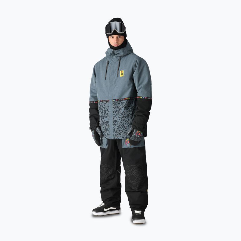 Férfi snowboard nadrág 686 Ghost keith haring denim colorblock 2