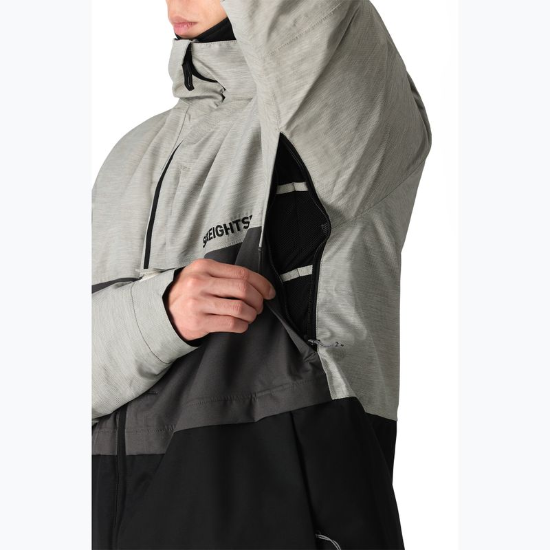 Férfi snowboard kabát 686 Smarty 3-in-1 Form white heather colorblock 5