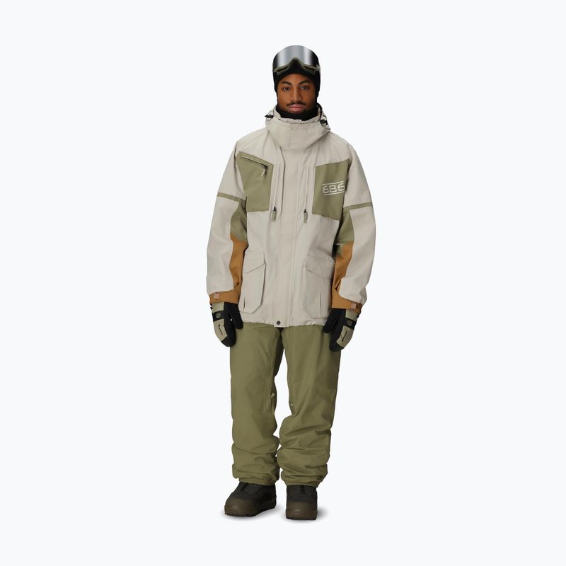 Férfi snowboarddzseki 686 2001 Transfer Limestone colorblock 2