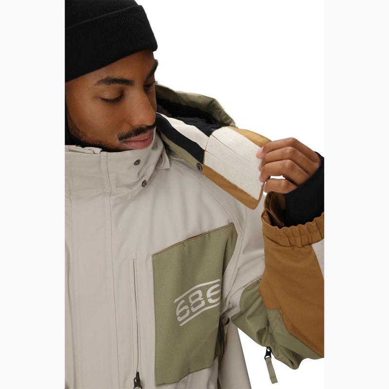 Férfi snowboarddzseki 686 2001 Transfer Limestone colorblock 9