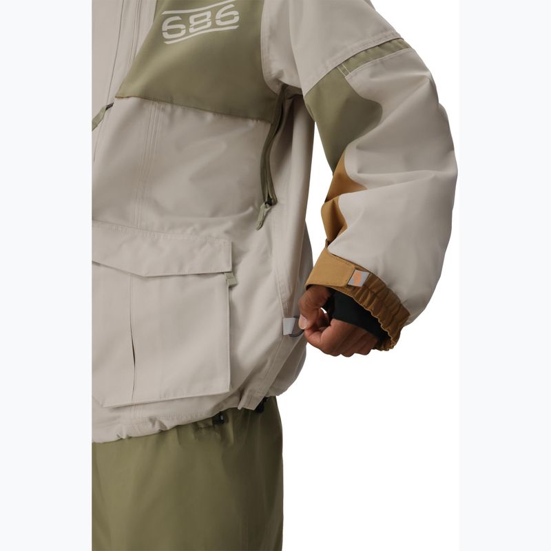Férfi snowboarddzseki 686 2001 Transfer Limestone colorblock 11