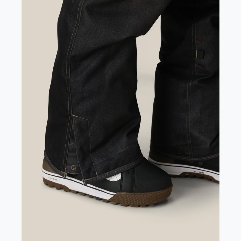 Férfi snowboard nadrág 686 Deconstructed Denim Insulated black denim 5