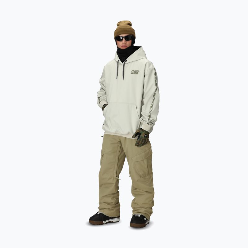 Férfi snowboard kapucnis pulóver 686 Waterproof Team Hoody limestone 2