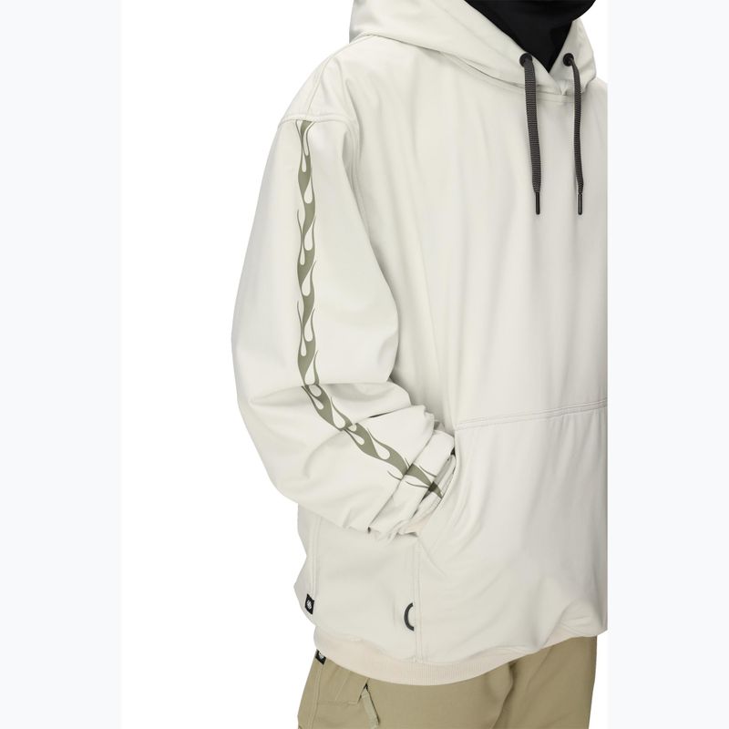 Férfi snowboard kapucnis pulóver 686 Waterproof Team Hoody limestone 5