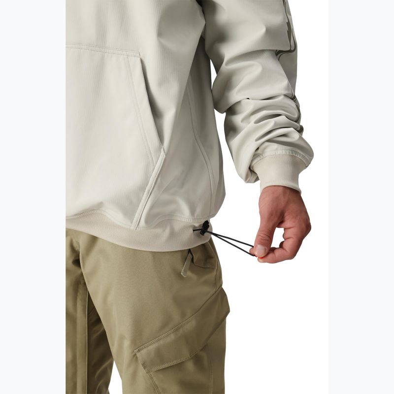 Férfi snowboard kapucnis pulóver 686 Waterproof Team Hoody limestone 7